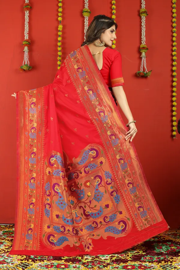 RED_PURE_SILK_PATHANI_SAREE
